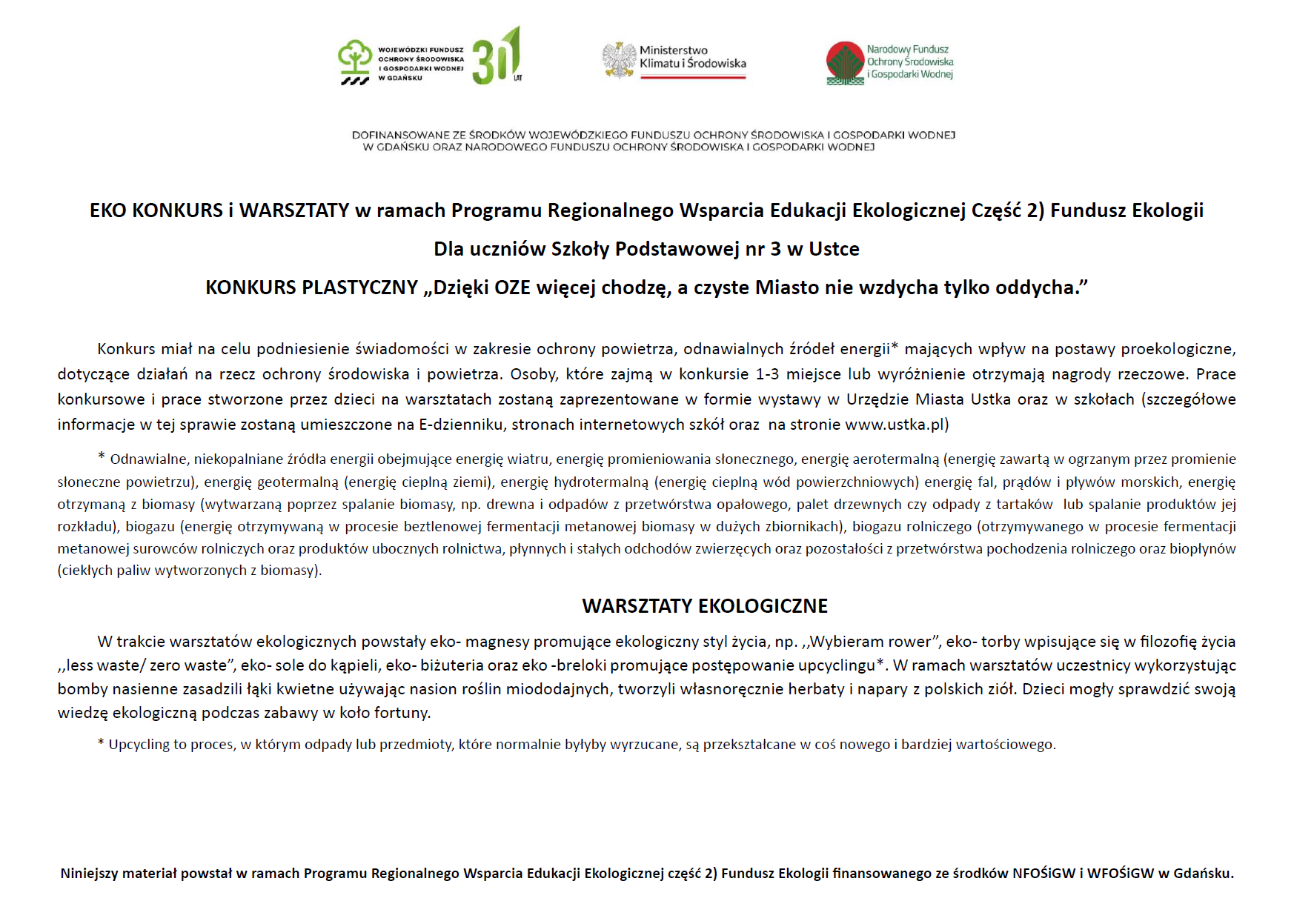 e- ulotka Fundusz Ekologi SP3 e- ulotka Fundusz Ekologi SP3