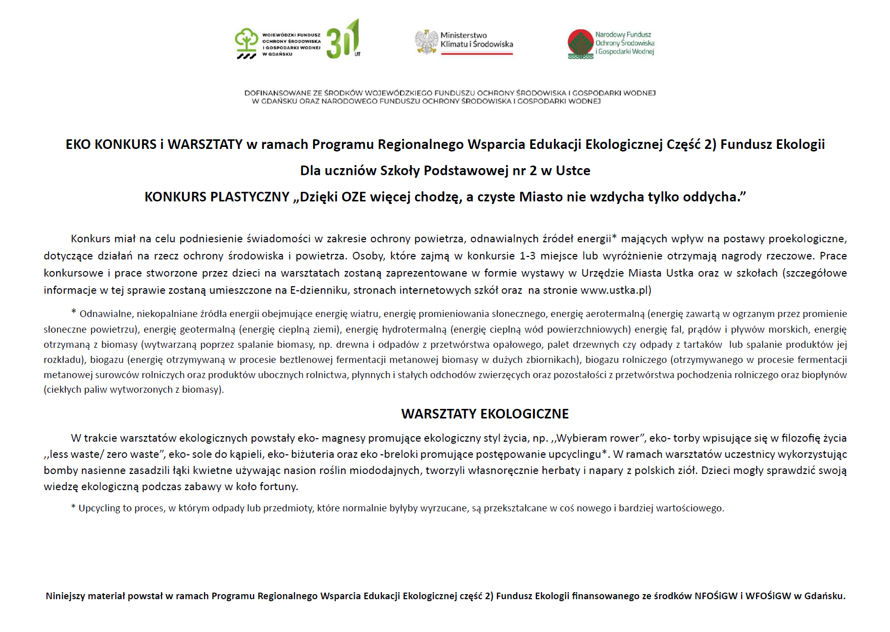 e- ulotka Fundusz Ekologi SP2