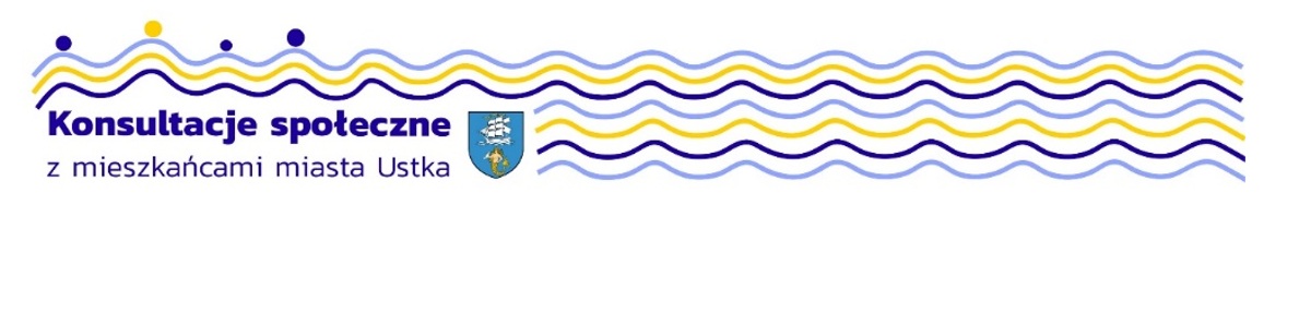 Logotyp konsultacji społecznych miasta Ustka