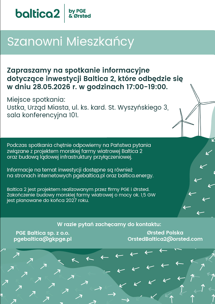 Plakat z informacjami o spotkaniu