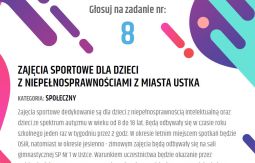  Zajęcia sportowe dla dzieci z niepełnosprawnościami z miasta Ustka