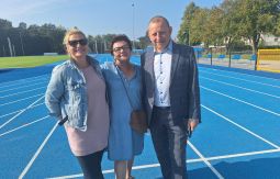 Stadion lekkoatletyczny w Ustce, wrzesień 2023 r.