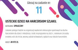 Usteckie dzieci na harcerskim szlaku.