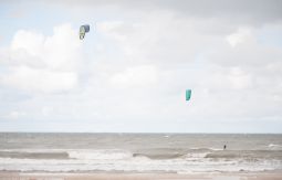 Kitesurfing Ustka, sztorm, październik 2016